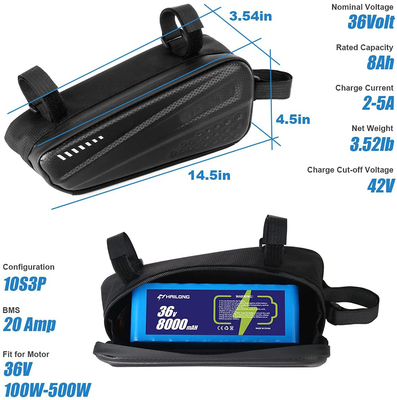 Batteria al litio impermeabile del motorino 36V 12Ah/8AH 48V 10ah Batteria agli ioni di litio
