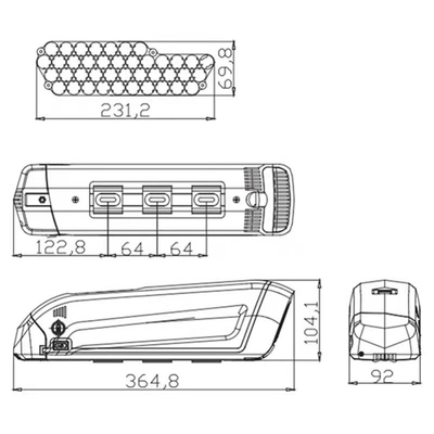 SSE-074 Batteria agli ioni di litio da 48 V 13S3P / 10S4P Batteria agli ioni di litio da 7,8 Ah