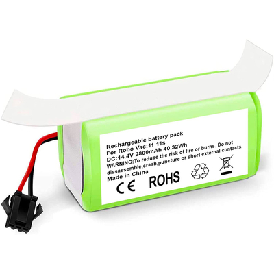 Batteria al litio per aspirapolvere RoboVac 11S 15C 15T 14,4 V 2800 mAh Batteria agli ioni di litio