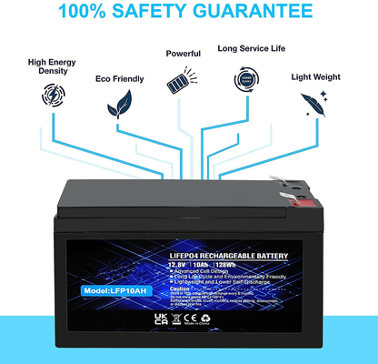 Batteria ricaricabile al litio fosfato LFP IP67 12.8V 100Ah LiFePO4 Batteria