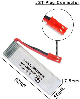 Batteria 3.7v 500mah Lipo della batteria ai polimeri di litio U818A U817 con caricatore X4