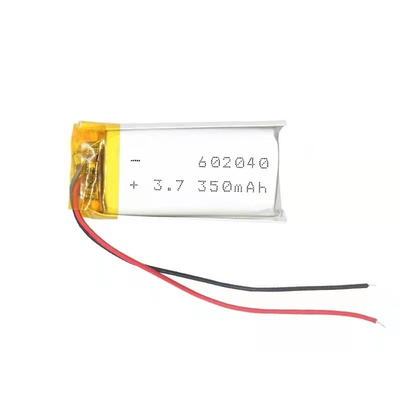 batteria 0.35A del polimero del litio di 3.7v 500mAh Li non ricaricabile con cavo
