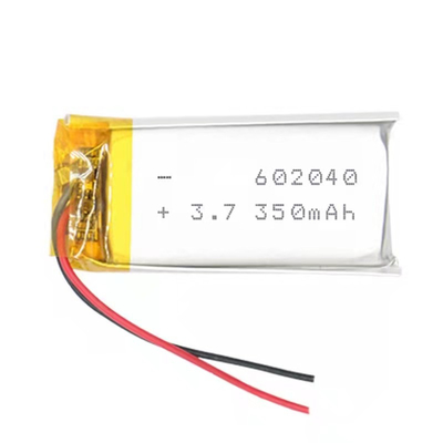 batteria 0.35A del polimero del litio di 3.7v 500mAh Li non ricaricabile con cavo