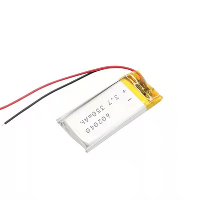 batteria 0.35A del polimero del litio di 3.7v 500mAh Li non ricaricabile con cavo