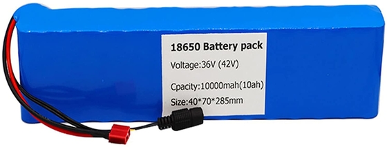 batteria al litio 36V 18650 Batteria agli ioni di litio per auto elettrica BMS 10AH