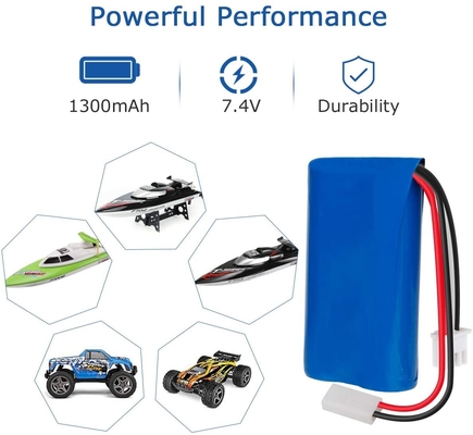 Batteria al litio leggera da 7,4 V 1300 mAh con telecomando per auto NCM