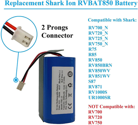 Personalizzato 2600mah 14.8V 14.4V Li Ion Battery Pack OEM ricaricabile