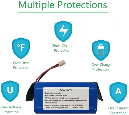 Personalizzato 2600mah 14.8V 14.4V Li Ion Battery Pack OEM ricaricabile